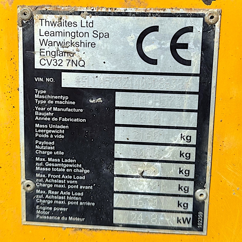 Thwaites MACH 573 / 3 tony / 2014 r / 2100 mth